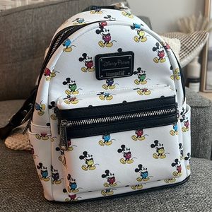 Disney loungefly colorful Mickey Mouse mini backpack